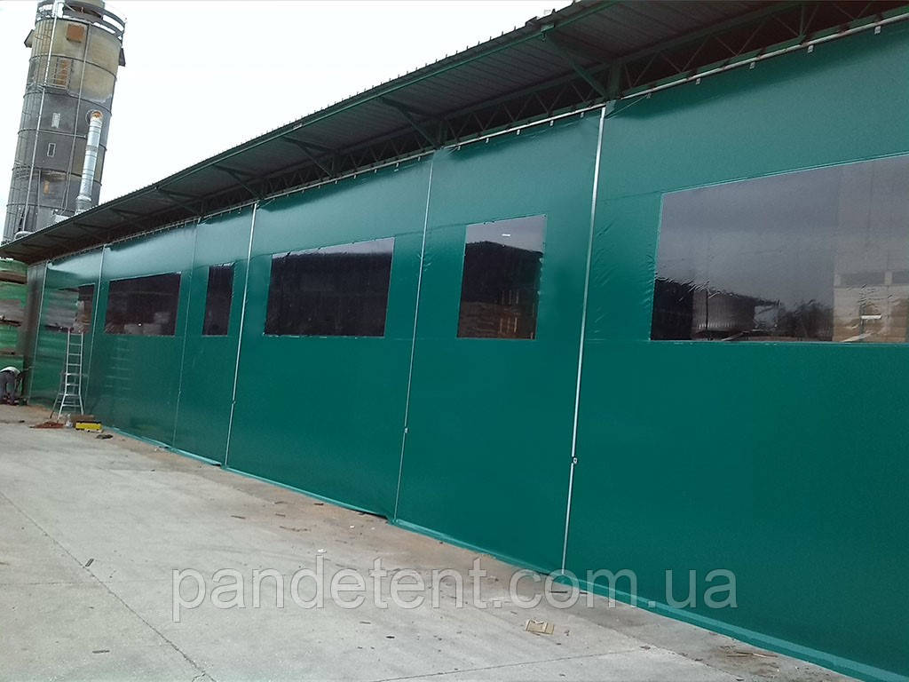 Штори для цеху з водостійкої тканини ПВХ (Бельгія)