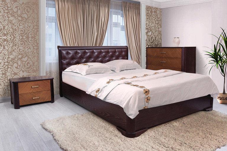 Ліжко Асоль ромби з підіймальним механізмом (венге 160х200 см)