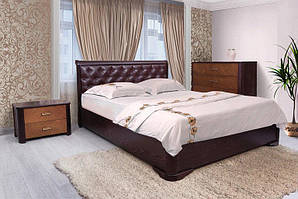 Ліжко двоспальне Асоль ромби з підіймальним механізмом (венге 160х200 см)