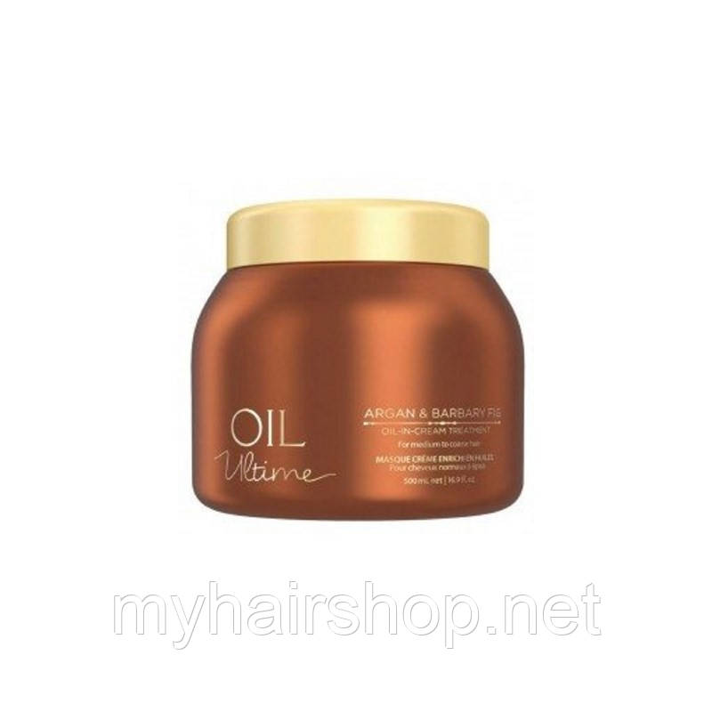 Маска для нормального та жорсткого волосся з олією аргани SCHWARZKOPF Oil Ultime Argan&Barbary Fig Oil-in 500 мл