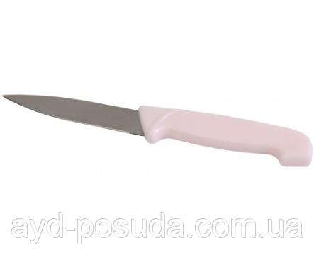Ніж з пластиковою білою ручкою D19-27(3.5)