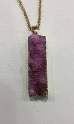 Кулон із длузою аметисту