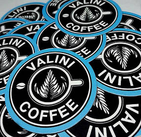 Рекламные фотомагнитики для кофейни во Франции. Диаметр 57 мм 1