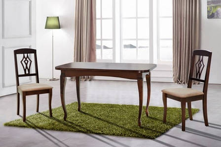 Стіл обідній розкладний Соренто Модуль Люкс, горіх, фото 2