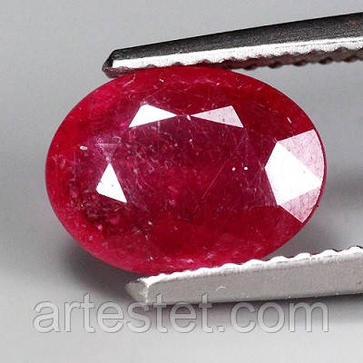 Купить Природный рубин 2.6Ct, цена 4410 ₴ — Prom.ua (ID#801061786)
