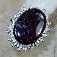 Серебряное кольцо с яшмой; Размер: 19