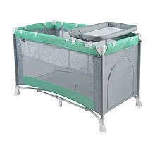 Ліжко - манеж PENNY 2 LAYERS GREEN&GREY