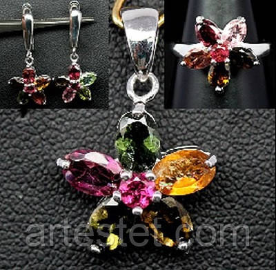 Набори прикрас із турмаліном, фото 1