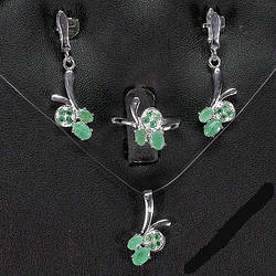 Набори прикрас зі смарагдами Hamba і CZ