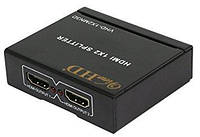 03-01-102. HDMI Splitter (делитель) 2 порта (1 гнездо HDMI (IN) 2 гнезда HDMI (OUT)), ver.1.4, с питанием