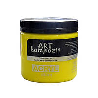 Художественная акрилова краска Art Kompozit (желтый лимонный 112) 430 мл