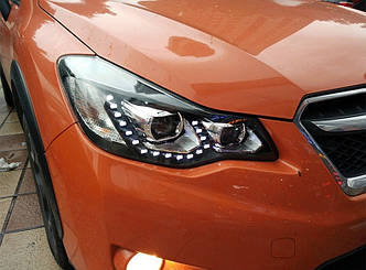 Передні фари Subaru XV тюнінг Led оптика (лінза під ксенон)