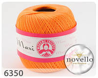 Madame Tricote Paris MAXI (Максi) № 6350 помаранчевий (Бавовняна пряжа, нитки для в'язання)