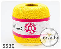Madame Tricote Paris MAXI (Максi) № 5530 жовтий (Бавовняна пряжа, нитки для в'язання)