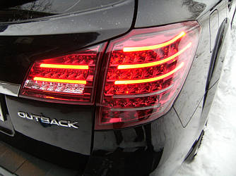 Ліхтарі Subaru Outback BR тюнінг Led оптика (червоні)