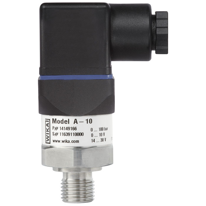 Датчик тиску WIKA A-10, 0...1.6 бар, G1/4А, 4-20mA, 2-L, 0…+80С., фото 1