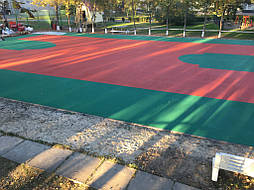 Двухслойное покрытие для спортивной площадки г. Миргород 17