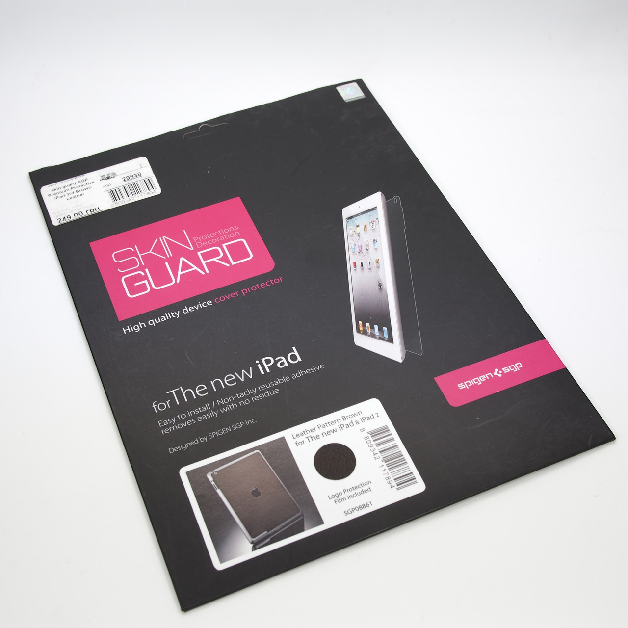 Декор. наклейка SGP Premium Protective iPad 3rd Brown Leathe (SGP08861) EAN/UPC: 880934211789