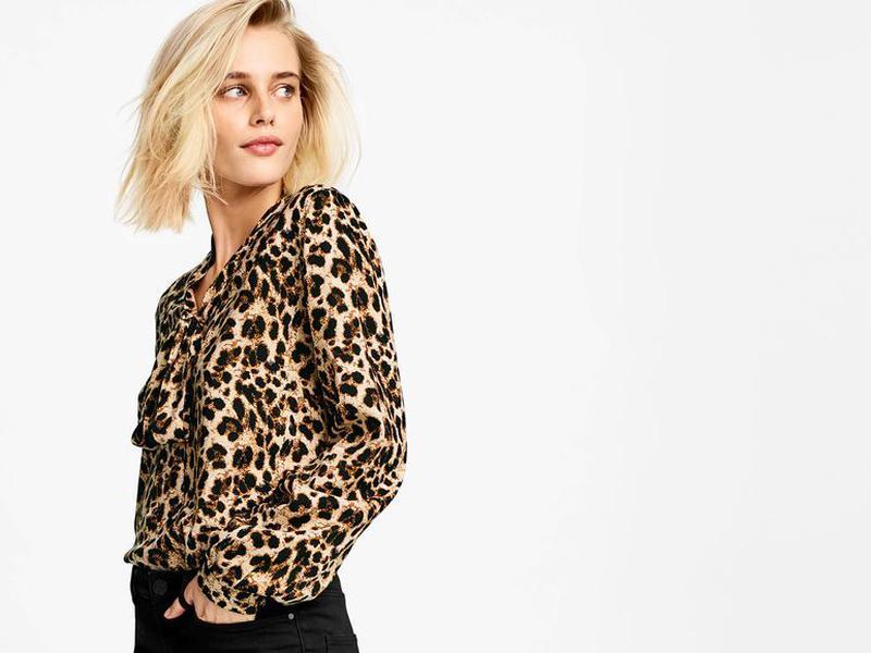 Блуза жіноча Esmara by Heidi Klum (розмір 40/EUR34) леопардова