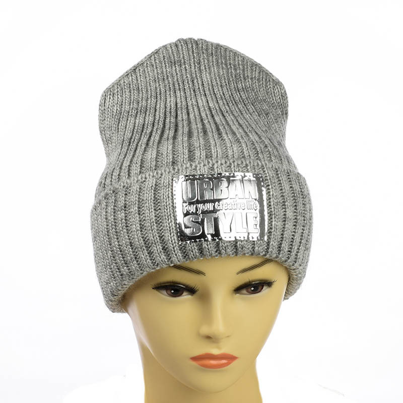 Молодіжна шапка "Urban style" cвітло-сірий