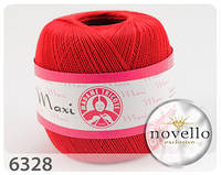 Madame Tricote Paris MAXI (Макси) № 6328 красный (Хлопковая пряжа, нитки для вязания)