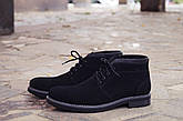 Чоловічі замшеві чорні черевики (натуральний замш), фото 2