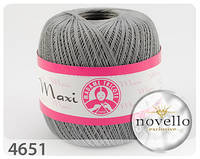 Madame Tricote Paris MAXI (Макси) № 4651 серый (Хлопковая пряжа, нитки для вязания)