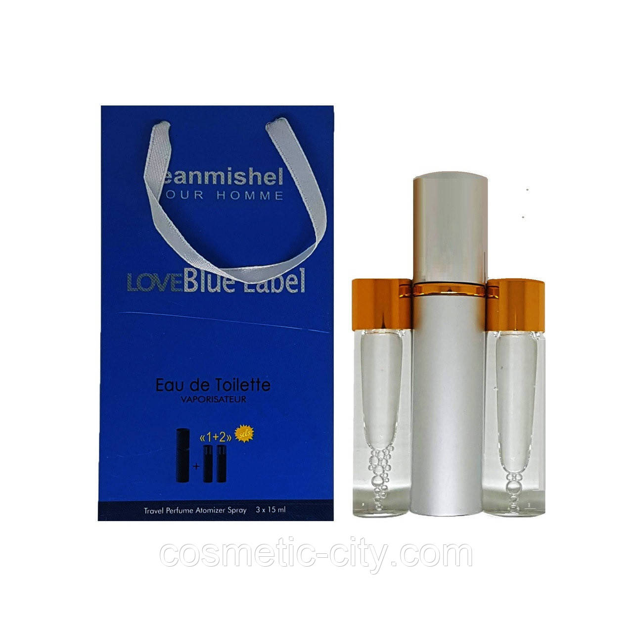 Jeanmishel Love Blue Label pour homme  3 x 15 ml