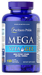 Puritan's Pride Mega Vita Gel 120 Softgels термін до 03/20