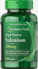 Puritan's Pride Selenium 200 mcg, Селен (250 таб.)