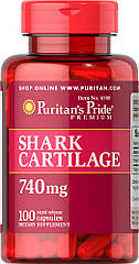 Puritan's Pride Shark Cartilage 740 mg, Акулячий хрящ (100 капс.)