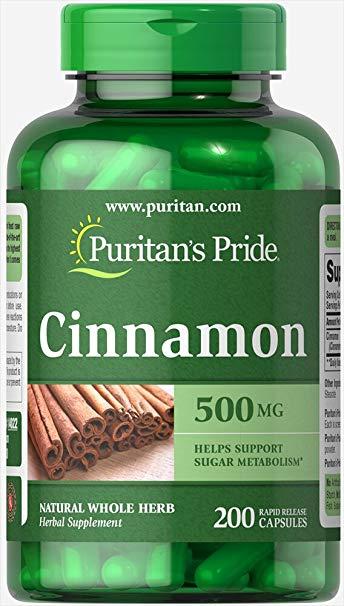 Puritan's Pride Cinnamon, Кориця 500 mg 200 (капс.)