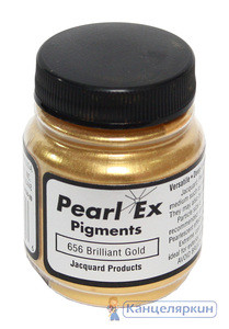 Високоякісні пігменти перламутр Перлекс Pearl Ex Перлекс (США) іскристе золото 656, пробник