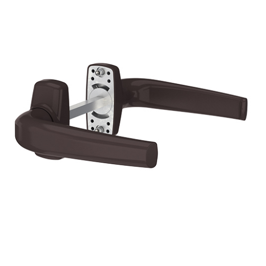 Дверна натискна ручка Merkury коричнева RAL 8019