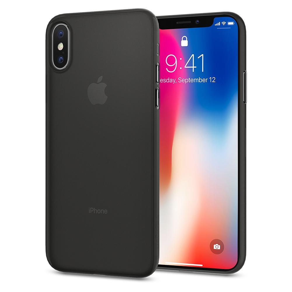 Чохол Spigen для iPhone XS/X, Air Skin, Black (063CS24910)