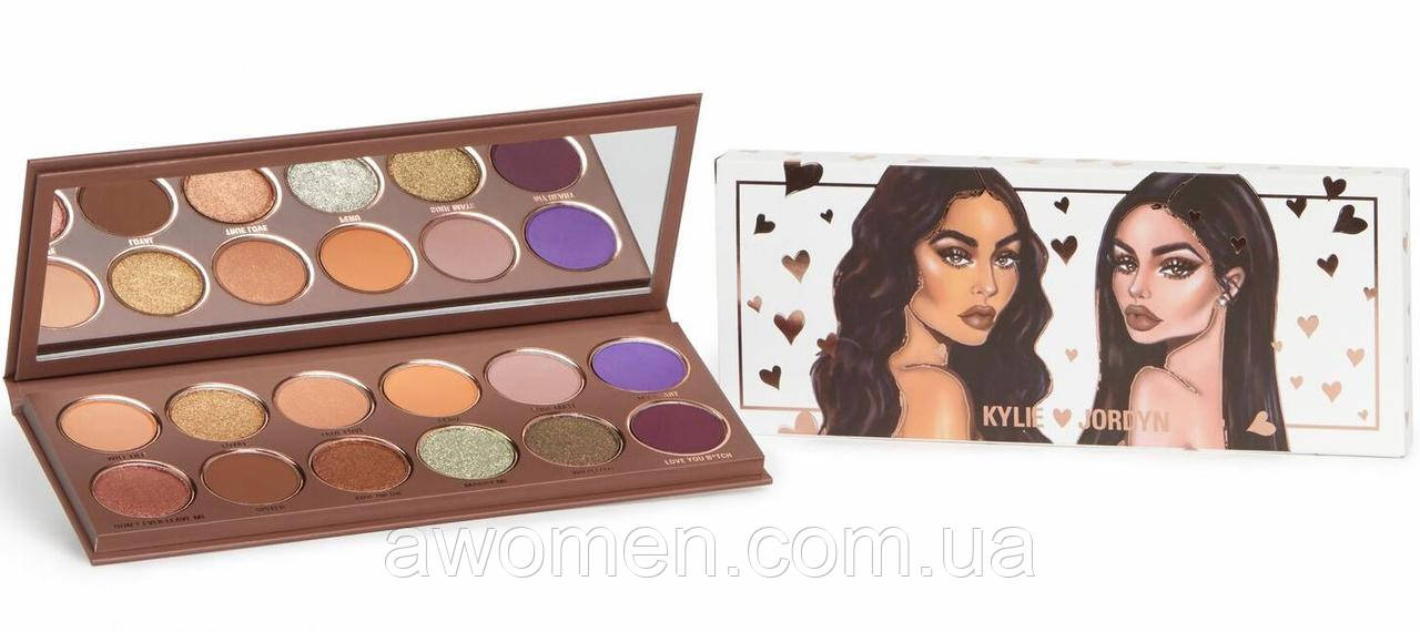 Тіні для очей Kylie JORDYN PALETTE ⁇ KYLIE X JORDYN, фото 1