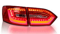 Фонари VW Jetta 6 тюнинг Led оптика красные (V2)