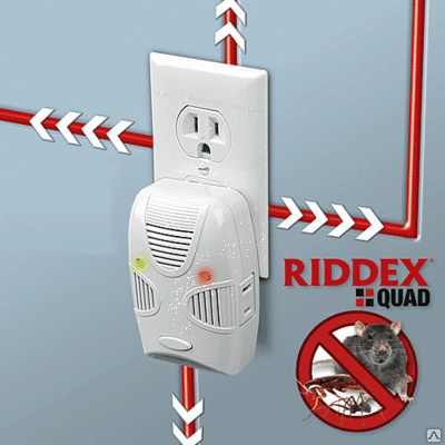 Відлякувач тарганів, гризунів, комах RIDDEX Quad Pest Repelling Aid