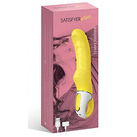 Потужний вібратор Satisfyer Vibes Yummy Sunshine з гнучким стовбуром і стимулюючим рельєфом 777Shop.com.ua