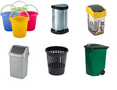 Відра та контейнери для сміття