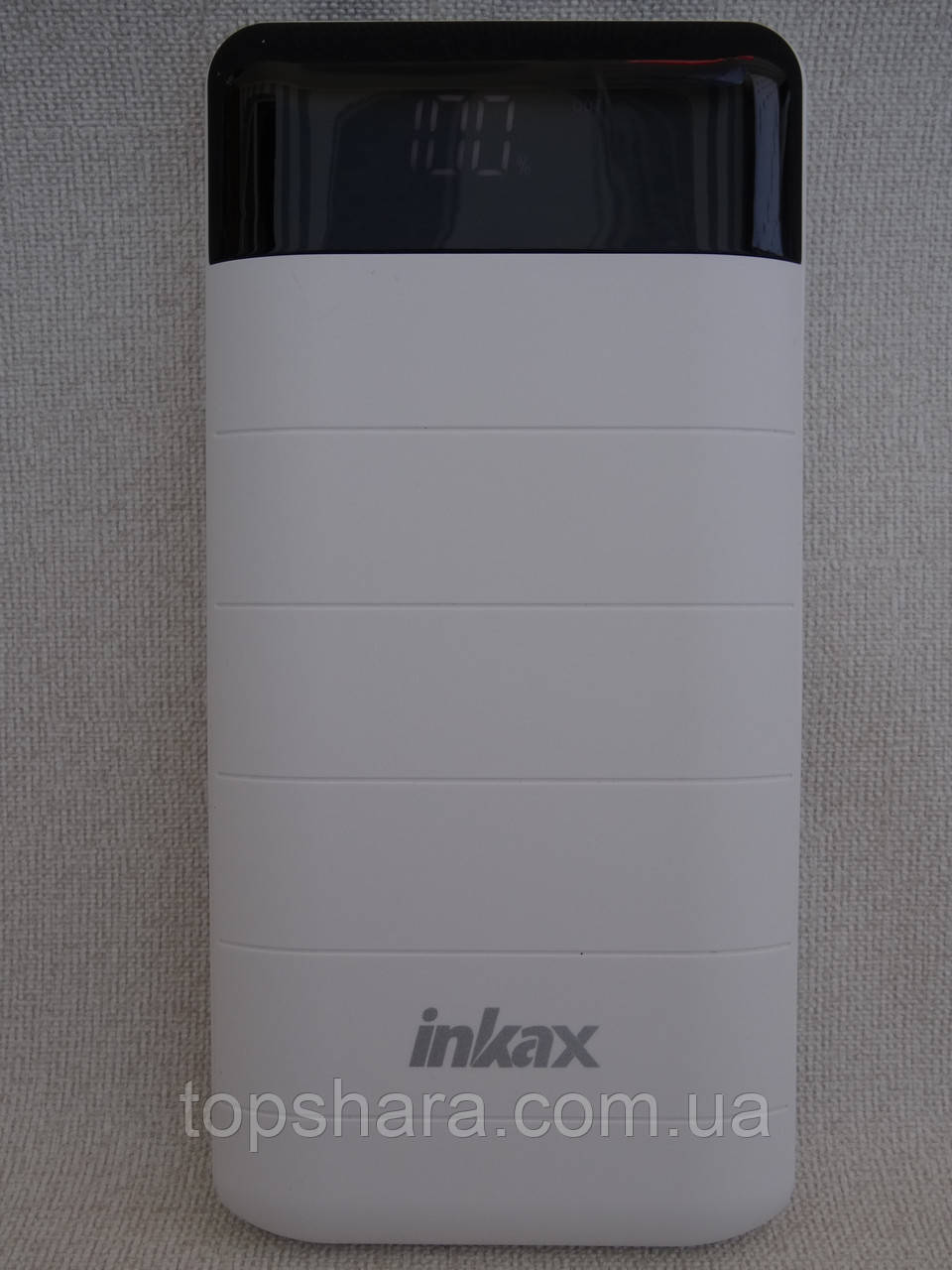 Зовнішній акумулятор Inkax, модель PV-18 Power bank ємністю 20000 мА·год, колір білий