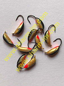 Мормилка вольфрамова Bravo 2030-151 3.0 мм 0.6 гр. Ризький банан із вушком фарбований