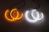 Ангельські очі crystal angel eyes LED для BMW E38 білий + жовтий DTM, фото 6