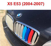 Накладка решетки радиатора BMW X5 2004-2007 E53 рестайл М-стиль