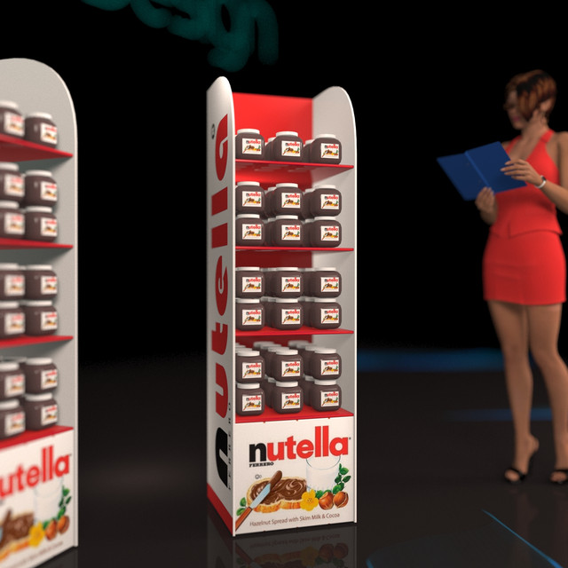 Стійка торгова NUTELLA замовити Фото стійка торгова NUTELLA