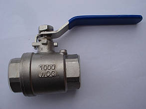 Кран із нержавіючої сталі 2-х склад. М/М DN 8 (1/4") кульовий