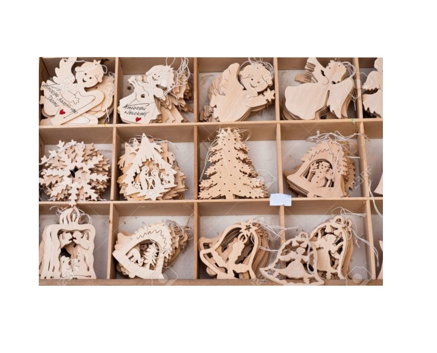 Прикраса новорічна дерев'яна (10 видів), фото 1