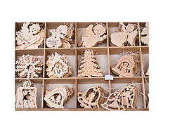 Прикраса новорічна дерев'яна (10 видів)