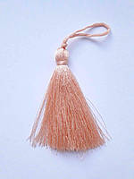 Кисточка Кисть декоративная текстильная Китиця декоративна мала 7 см персиковий ніжний, пудра, 1 шт.