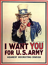 Плакат дядя Сем I want you for US Army